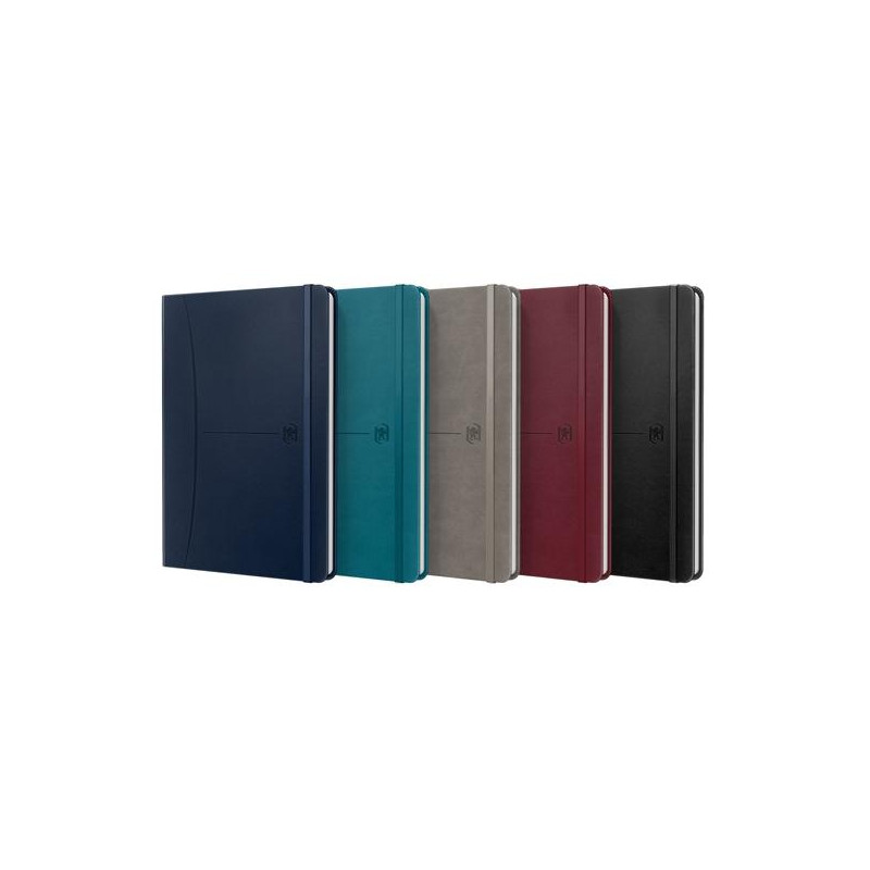 (400163610) OXFORD CUADERNO COSIDO SIGNATURE 80H A5 1 LÍNEA CIERRE C/GOMA TAPA EXTRADURA C/SURTIDOS CLÁSICO