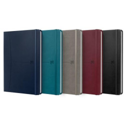 (400163614) OXFORD CUADERNO COSIDO SIGNATURE 80H A5 LISO CIERRE C/GOMA TAPA EXTRADURA C/SURTIDOS CLÁSICO