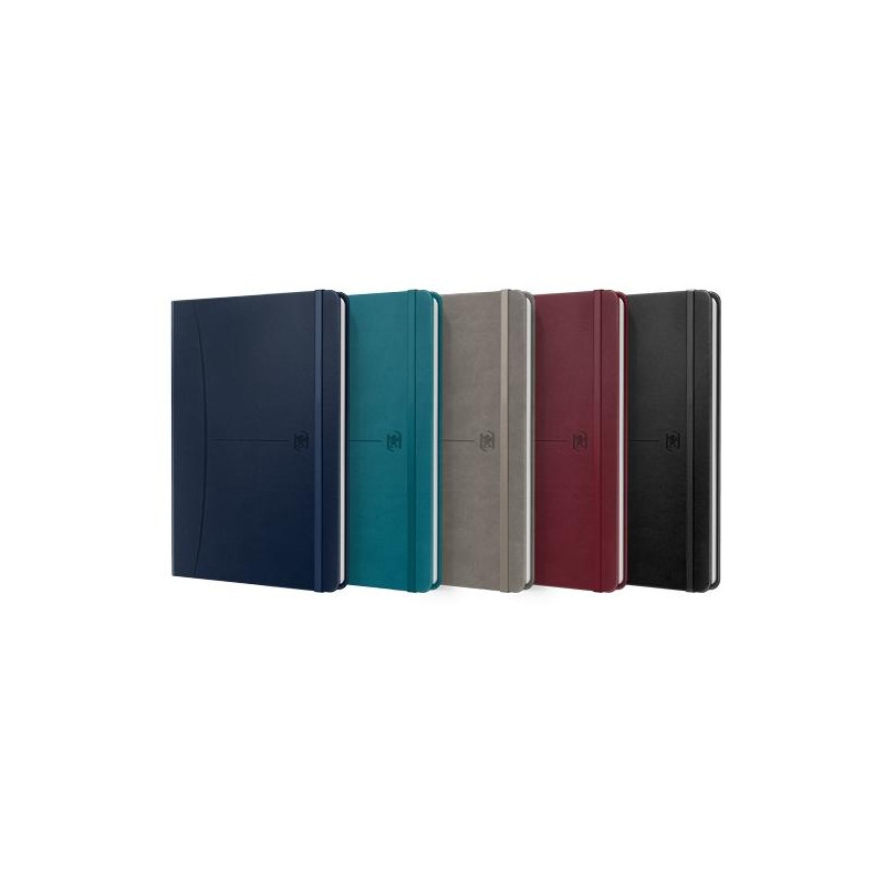 (400163614) OXFORD CUADERNO COSIDO SIGNATURE 80H A5 LISO CIERRE C/GOMA TAPA EXTRADURA C/SURTIDOS CLÁSICO