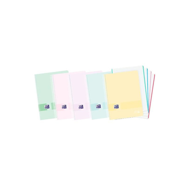 (400174037) OXFORD CUADERNO EUROPEANBOOK 4 LIVE&GO A6 120H 5X5 T/PLÁSTICO OPACO C/SURTIDOS PASTEL