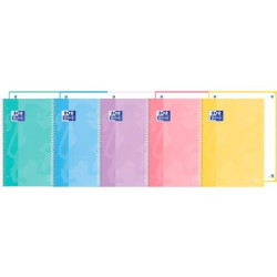 (400184540) OXFORD CUADERNO EUROPEANBOOK 1 SCHOOL TOUCH 80H A4+ DOTS T/EXTRADURA C/SURTIDOS PASTEL