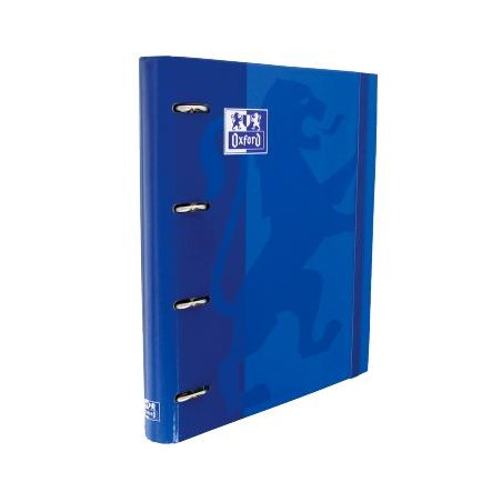 (400109181) OXFORD CARPETA ANILLAS 4 X 35MM CLASSIC EUROPEANBINDER C/RECAMBIO 100H A4+ 5X5 T/EXTRADURA AZUL MARINO