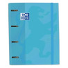 (400127152) OXFORD CARPETA ANILLAS 4X35MM TOUCH EUROPEANBINDER C/RECAMBIO 100H A4+ 5X5 T/EXTRADURA AZUL PASTEL