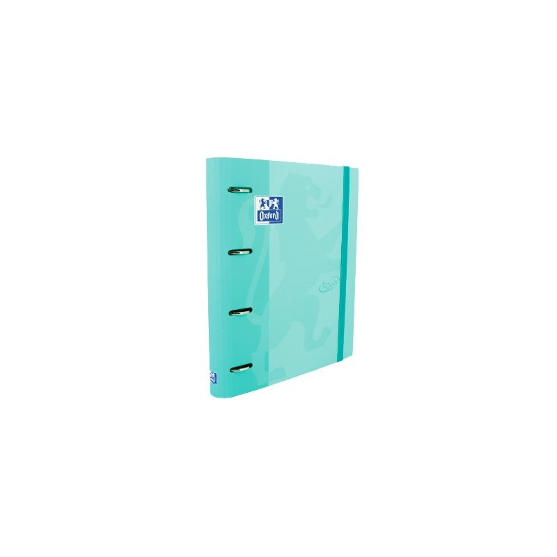 (400127153) OXFORD CARPETA ANILLAS 4X35MMTOUCH EUROPEANBINDER C/RECAMBIO 100H A4+ 5X5 T/ESTRADURA ICE MINT PASTEL