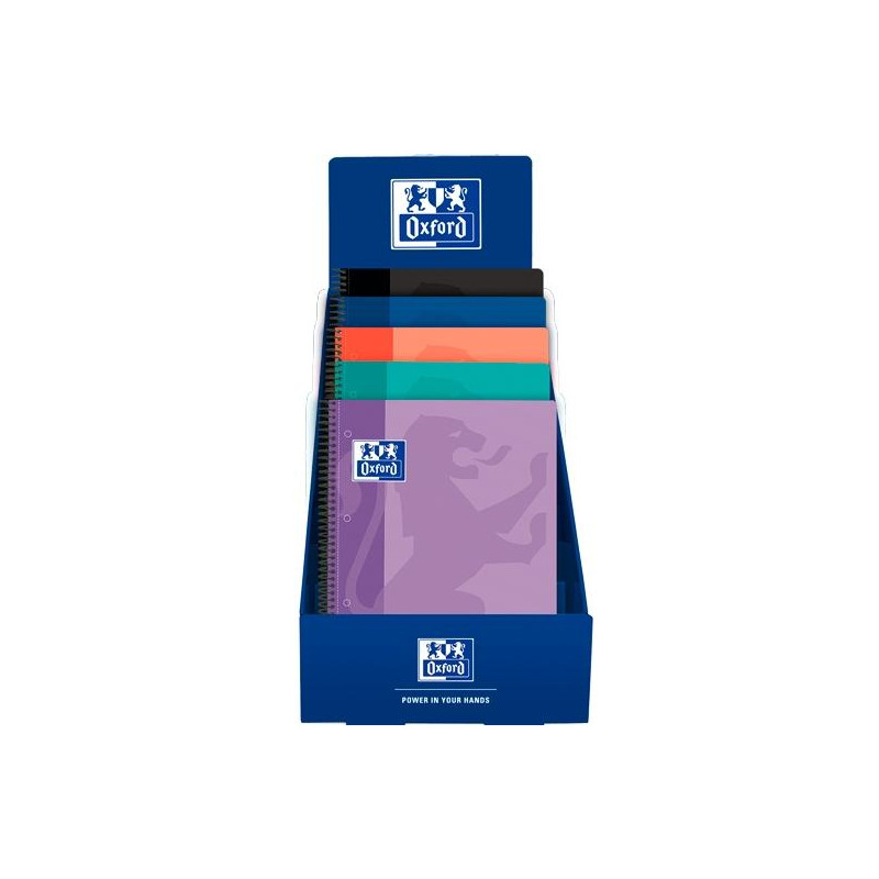 (400198972) OXFORD CUADERNO EUROPEANBOOK 1 SCHOOL CLASSIC  80H A4+ 5X5 TAPA PLÁSTICO C/SURTIDOS EXP. 25 UD