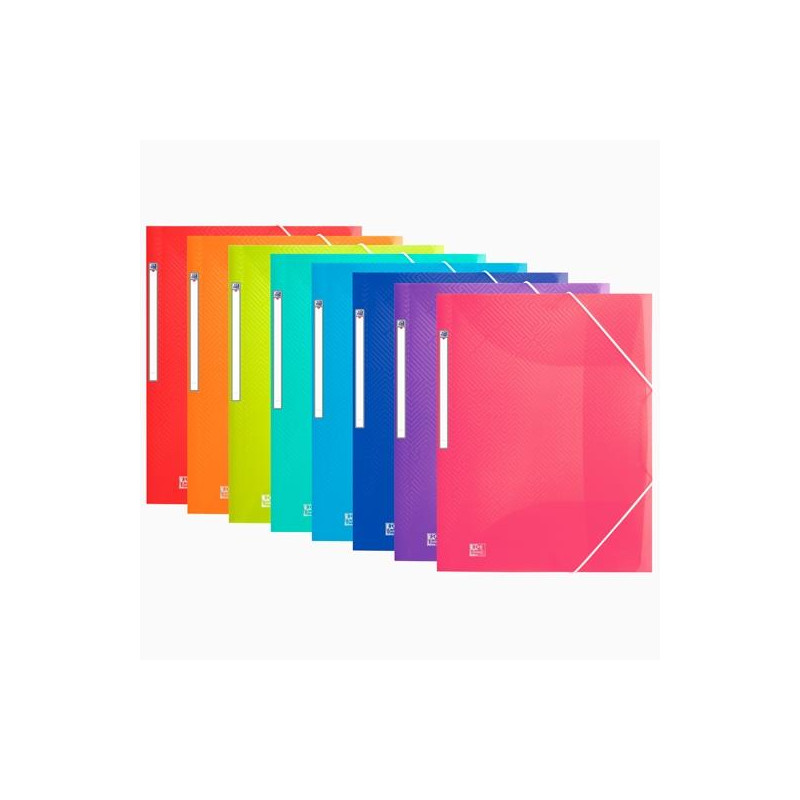 (400147020) OXFORD CARPETA DE GOMAS URBAN PP TRASLÚCIDO A4+ C/ SOLAPAS COLORES SURTIDOS