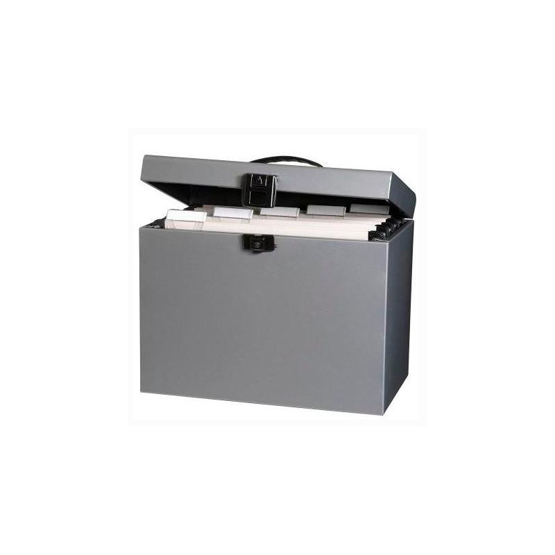 (100330261) OXFORD MALETÍN ARCHIVADOR CLASS´N GO CLASSIC METÁLICO PARA CARPETAS COLGANTES A4 GRIS