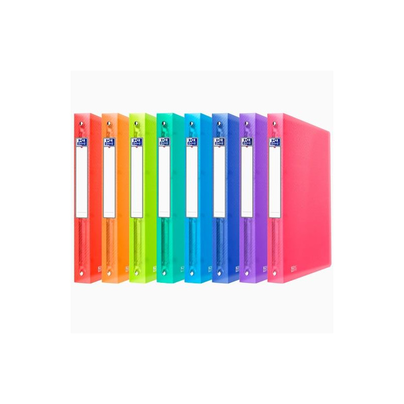 (400147047) OXFORD CARPETA DE ANILLAS 4X30 URBAN PP A4 COLORES SURTIDOS TRANSLÚCIDOS