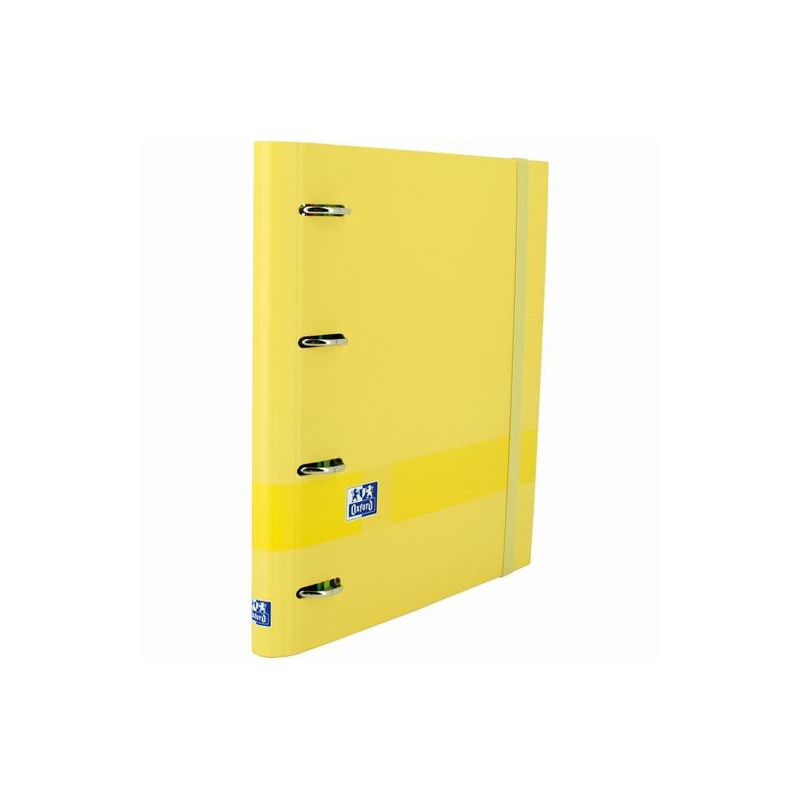 (400158660) OXFORD & YOU TE CARPETA 4 ANILLAS 35MM EUROPEANBINDER A4+ T/EXTRADURA C/RECAMBIO 5X5 BANANA