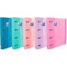 (400119130) OXFORD CARPETA DE ANILLAS 4X35MM TOUCH EUROPEANBINDER C/RECAMBIO 100H A4+ 5X5 T/EXTRADURA C/SURTIDOS PASTEL