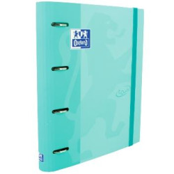 (400127153) OXFORD CARPETA ANILLAS 4X35MMTOUCH EUROPEANBINDER C/RECAMBIO 100H A4+ 5X5 T/ESTRADURA ICE MINT PASTEL
