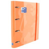 (400132986) OXFORD CARPETA ANILLAS 4 X 35MM CLASSIC EUROPEANBINDER C/RECAMBIO 100H A4+ 5X5 TAPA EXTRADURA MELOCOTÓN