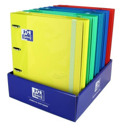 (400136667) OXFORD CARPETA ANILLAS 4X35 EUROPEANBINDER TOUCH A4+ C/RECAMBIO 100 HOJAS 90GR 5X5 SURTIDOS