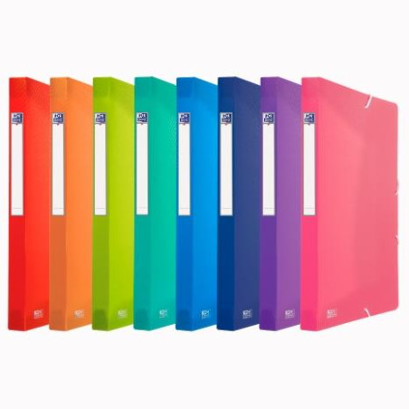 (400146969) OXFORD CARPETA DE PROYECTOS URBAN PP TRANSLÚCIDO LOMO 25MM CON GOMAS A4+ COLORES SURTIDOS