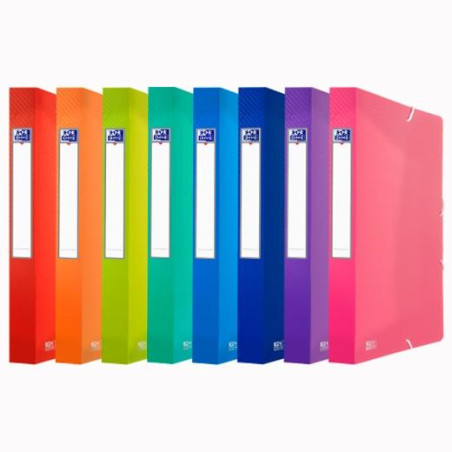 (400146995) OXFORD CARPETA DE PROYECTOS URBAN PP TRANSLÚCIDO LOMO 40MM CON GOMAS A4+ COLORES SURTIDOS