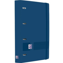 (400197077) OXFORD EUROPEANBINDER LIVE&GO CARPETA ANILLAS 4X35 A4+ C/RECAMBIO 5X5 WRITE&ERASE POLYFOAM AZUL MARINO