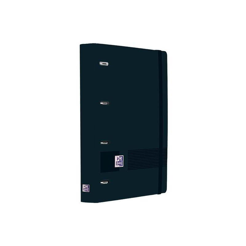 (400198250) OXFORD EUROPEANBINDER LIVE&GO CARPETA ANILLAS 4X35 A4+ C/RECAMBIO 1 LÍNEA WRITE&ERASE POLYFOAM NEGRO