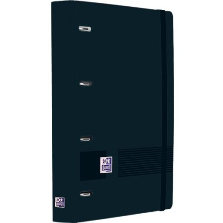 (400198250) OXFORD EUROPEANBINDER LIVE&GO CARPETA ANILLAS 4X35 A4+ C/RECAMBIO 1 LÍNEA WRITE&ERASE POLYFOAM NEGRO