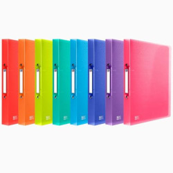 (400147046) OXFORD CARPETA DE ANILLAS 2X30 URBAN PP A4 COLORES SURTIDOS TRANSLÚCIDOS