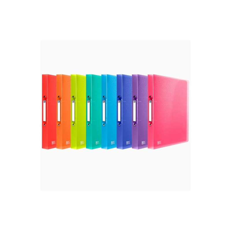 (400147046) OXFORD CARPETA DE ANILLAS 2X30 URBAN PP A4 COLORES SURTIDOS TRANSLÚCIDOS
