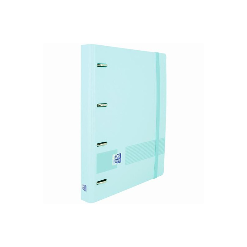 (400160537) OXFORD LIVE & GO CARPETA 4 ANILLAS 35MM EUROPEANBINDER A4+ POLYFOAM C/RECAMBIO 5X5 AZUL PASTEL