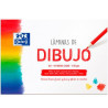(400151292) OXFORD LÁMINAS PARA DIBUJO ESCOLAR PACK 10 HOJAS 130GR A4 LISO BLANCO