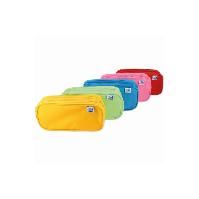 (400161345) OXFORD ESTUCHE KANGOO KIDS TRIPLE 3 CREMALLERAS POLIÉSTER C/SURTIDOS