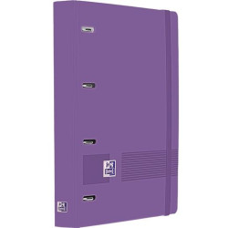 (400195368) OXFORD EUROPEANBINDER LIVE&GO CARPETA ANILLAS 4X35 A4+ C/RECAMBIO 5X5 WRITE&ERASE POLYFOAM LILA
