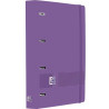 (400195368) OXFORD EUROPEANBINDER LIVE&GO CARPETA ANILLAS 4X35 A4+ C/RECAMBIO 5X5 WRITE&ERASE POLYFOAM LILA