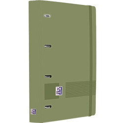 (400195520) OXFORD EUROPEANBINDER LIVE&GO CARPETA ANILLAS 4X35 A4+ C/RECAMBIO 5X5 WRITE&ERASE POLYFOAM VERDE SAFARI