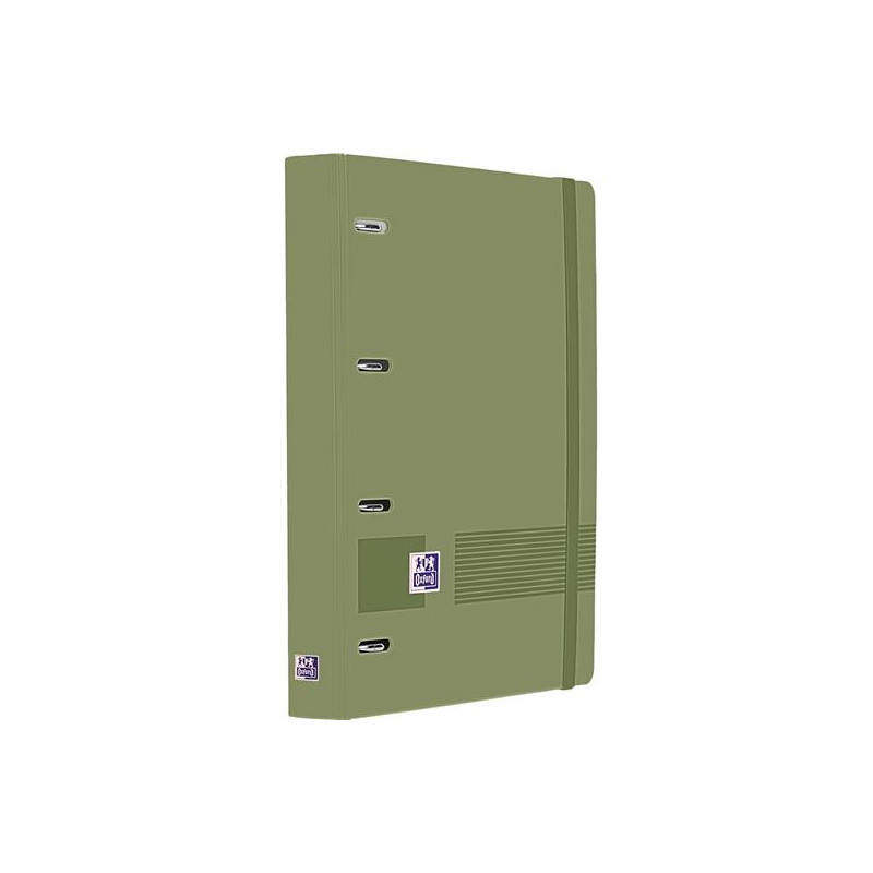 (400195520) OXFORD EUROPEANBINDER LIVE&GO CARPETA ANILLAS 4X35 A4+ C/RECAMBIO 5X5 WRITE&ERASE POLYFOAM VERDE SAFARI