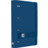 (400197077) OXFORD EUROPEANBINDER LIVE&GO CARPETA ANILLAS 4X35 A4+ C/RECAMBIO 5X5 WRITE&ERASE POLYFOAM AZUL MARINO