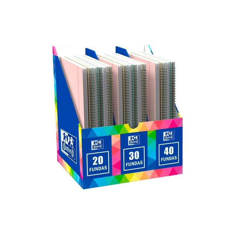 (400199476) OXFORD CARPETA CON FUNDAS LIVE&GO ESPIRAL 30/40/50 EXPOSITOR 20 UD