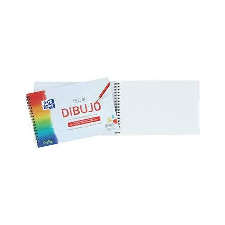 (400148231) OXFORD BLOC DIBUJO ESCOLAR T/ BLANDA ESPIRAL MICROPERFORADO 20H 130GR A5+ LISO BLANCO