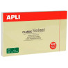 (10976) APLI BLOC NOTAS ADHESIVAS CLASSIC REPOSICIONABLES 100H 125X75 AMARILLO PACK 12 UD