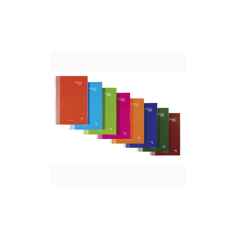 (16478) PACSA CUADERNO PREMIUM EXTRA 80H FOLIO 90GR 4X4MM C/M T/EXTRADURA PACK 4 UD C/SURTIDOS