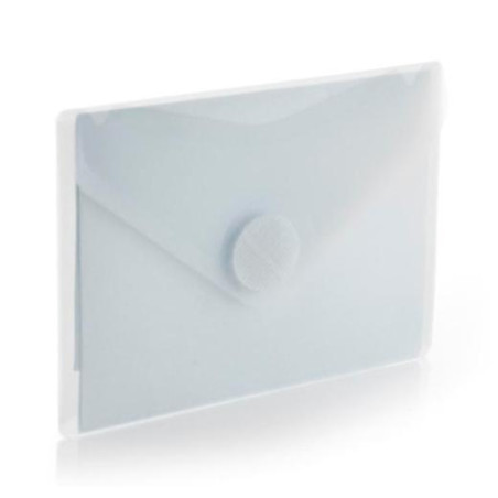 (91261) OFFICE BOX SOBRE CON VELCRO V-LOCK A7 HORIZONTAL CLASSIC PP CRISTAL TRANSLÚCIDO