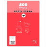 (22082) PACSA PAQUETE PAPEL EXTRA 500H A4 80GR 8X8MM SIN TALADROS BLANCO