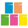 (16551) PACSA CUADERNO FLUORPAC 80H FOLIO 90GR 4X4MM TAPAS PP PACK 5 UD COLORES SURTIDOS