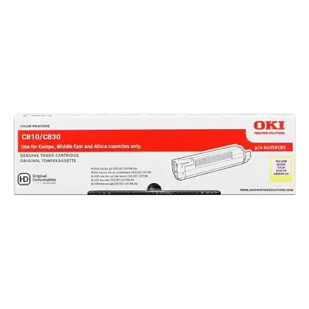 (44059105) OKI TONER AMARILLO C810/C830 (8.000 COPIAS)