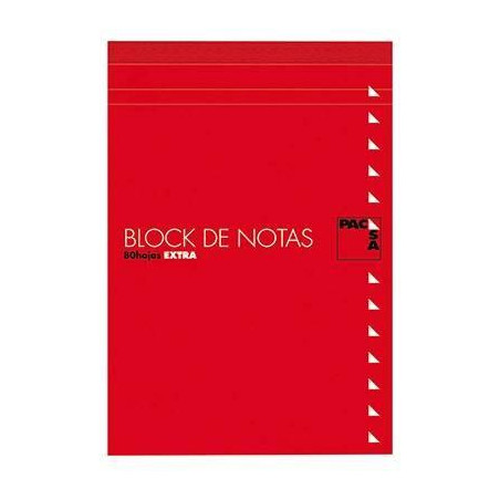 (18900) PACSA BLOC NOTAS 80H TREPADAS FOLIO 4X4 CON TAPA -10U-