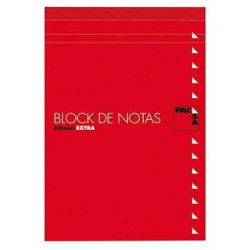 (18902) PACSA BLOC NOTAS 80H TREPADAS FOLIO LISO CON TAPA -10U-
