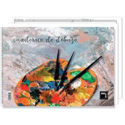 (18839) PACSA BLOC DIBUJO ESPIRAL 20H 230X330MM 90GR CON RECUADRO -10U-