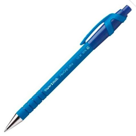 (1910074) PAPER MATE BOLÍGRAFO FLEXGRIP ULTRA RETRÁCTIL AZUL CAJA DE 30+6 UD